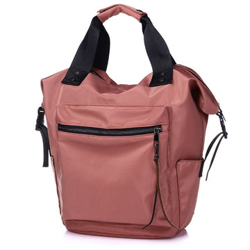 Fashion Nylon Waterproof Backpack Women Large Capacity Schoolbags Casual Solid Color Travel Laptop Backpack Teen Girls Bookbags